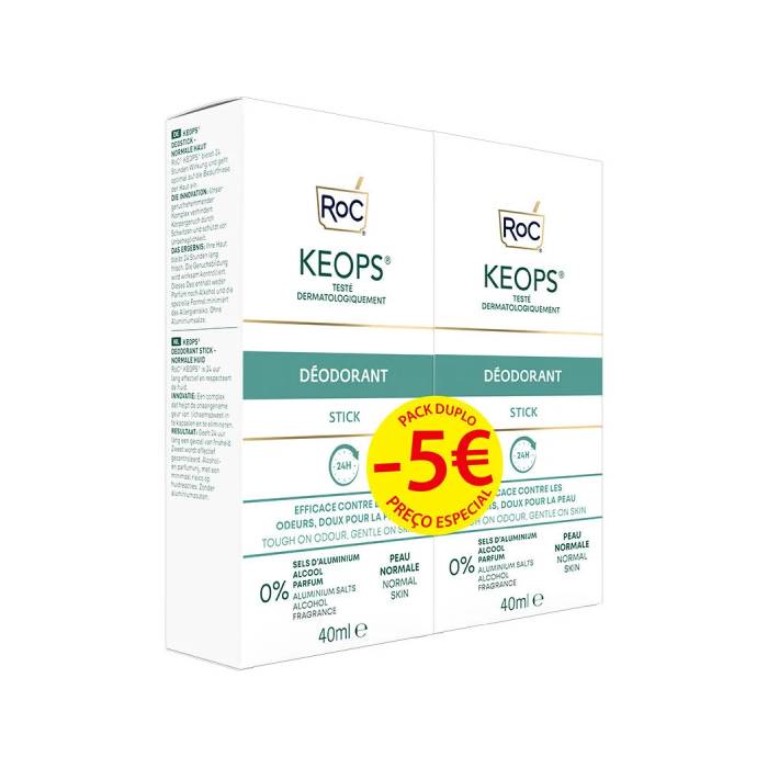 Roc Keops Desodorizante Stick  - Promoção Duo 2X40ML