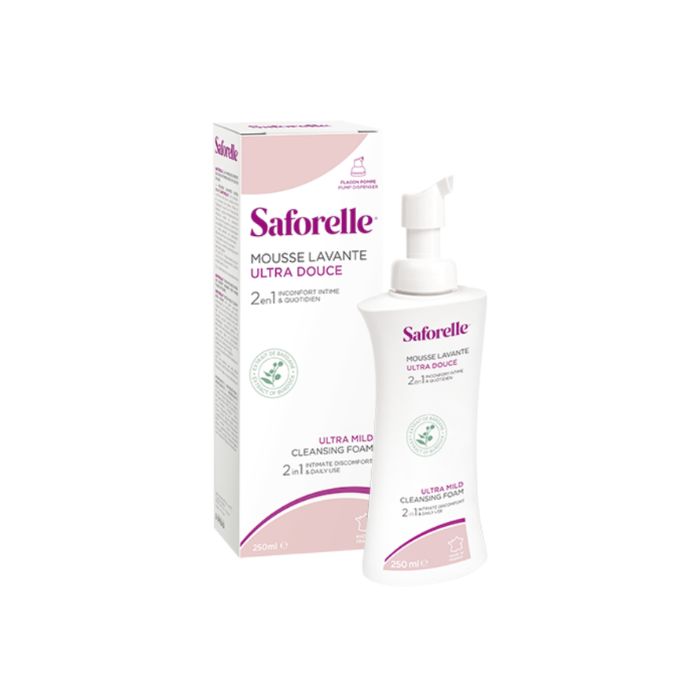 Saforelle Espuma de Limpeza Ultra-Suave, 250 ml