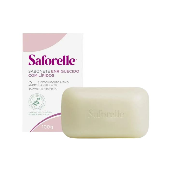 Saforelle Sabonete Enriquecido com Lípidos, 100 g