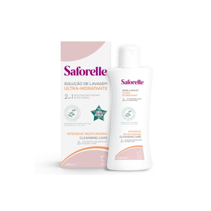Saforelle Solução Lavagem Intima Ultra Hidratante, 250 ml