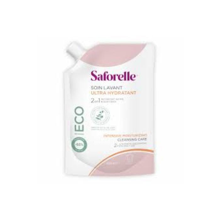Saforelle Solução Lavagem Suave Ultra Hidratante Eco Recarga, 400 ml