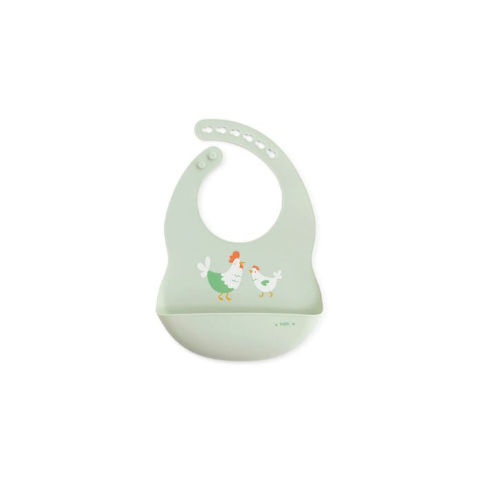 Saro Babete de Silicone 'Party' Verde