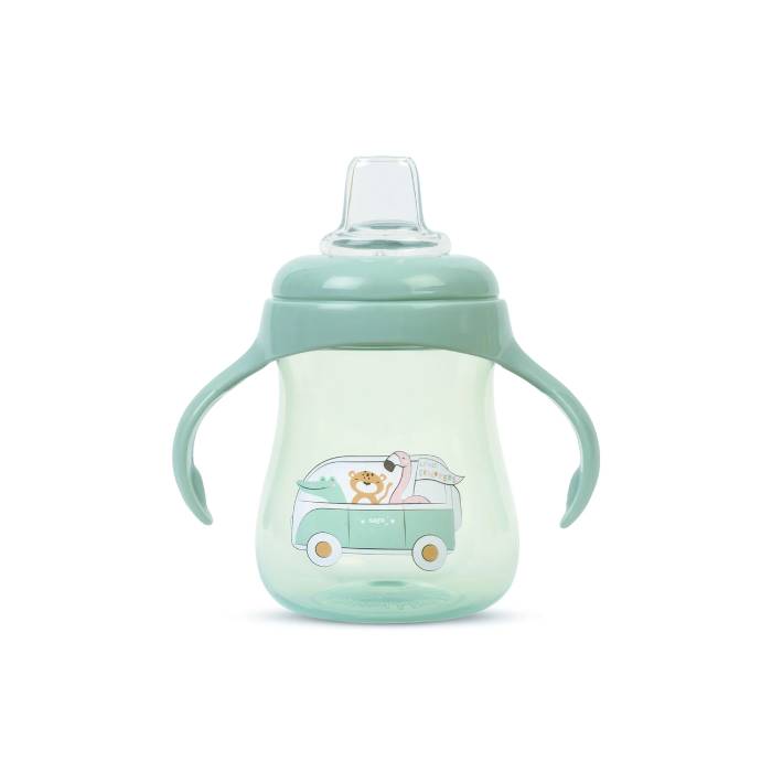 Saro Copo Aprendizagem Little Explorers Verde, 250 ml