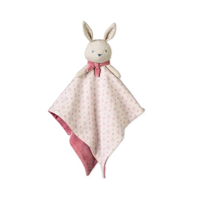Saro Doudou Algodão Coelho Rosa