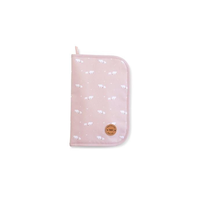 Saro Porta Documentos Urso Polar Rosa