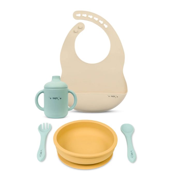 Saro Set de Alimentação All-in-one Mostarda
