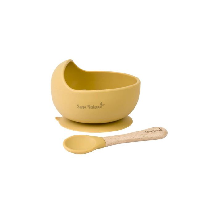 Saro Set Alimentação Nordic Wave Mostarda