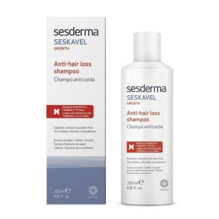 Sesderma Seskavel Growth Champô Queda de Cabelo, 200 ml