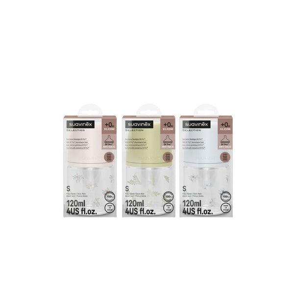 Suavinex Biberão em Vidro Poetry Tamanho S, 120 ml