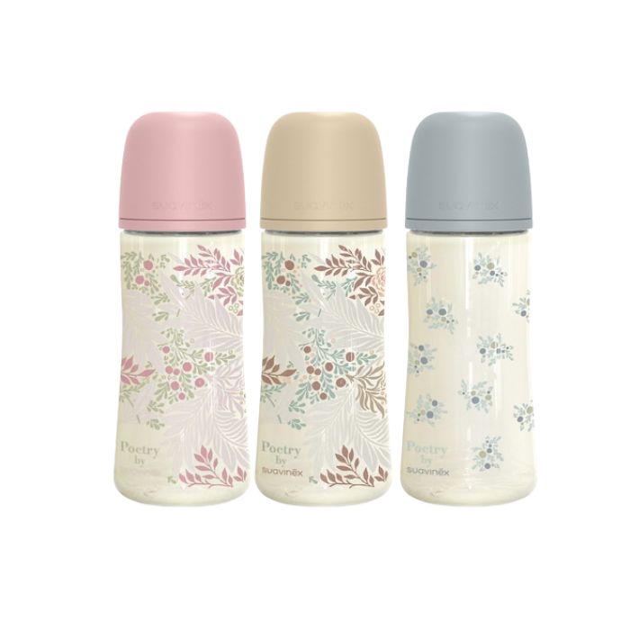 Suavinex Poetry Biberão Tetina Fisiológica Tamanho L 6m+, 360 ml