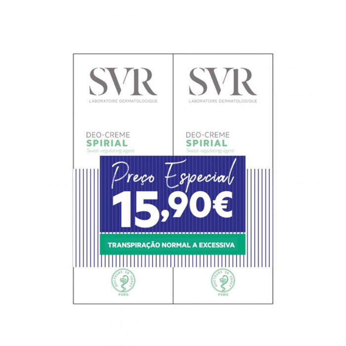 SVR Deo-Creme Spirial Promo Duplo Antitranspirante, 2 x 50 ml