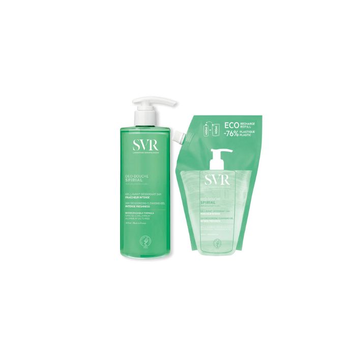 SVR Spirial Gel Déo-Duche, 400 ml + Recarga 400 ml