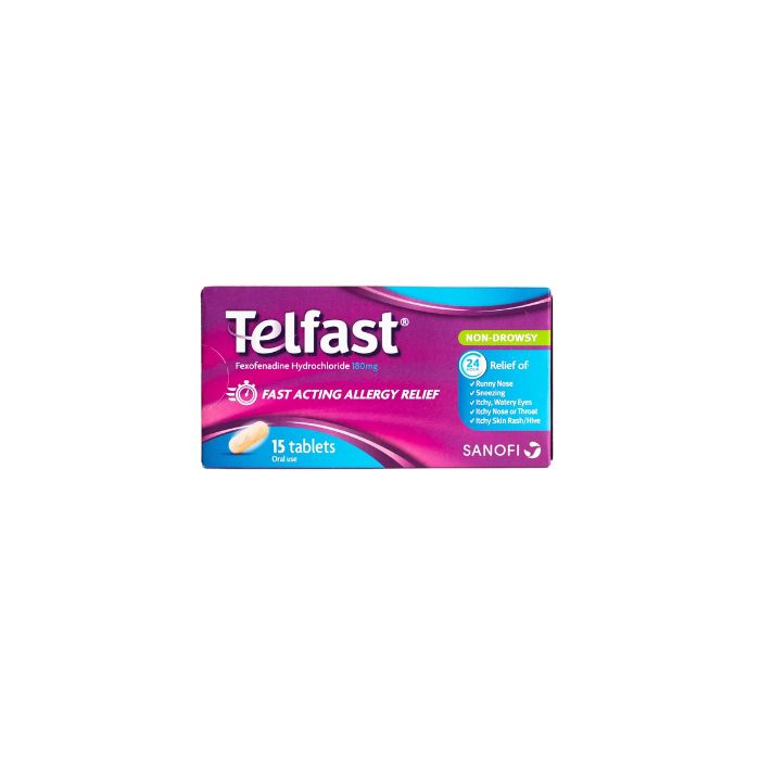 Telfast 180 mg Blister, 15 Comprimidos Revestidos por Película