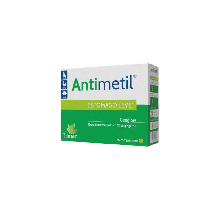 Tilman Antimetil Estômago Leve, 15 Comprimidos