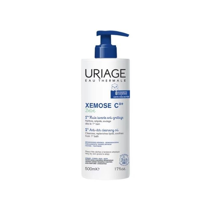 Uriage Bebé Xémose C8+ 1º Óleo Lavante, 500 ml