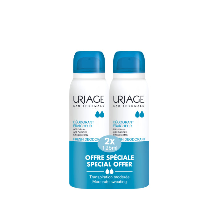 Uriage Desodorizante Spray Refrescante Pack Duplo, 2 X 125 ml