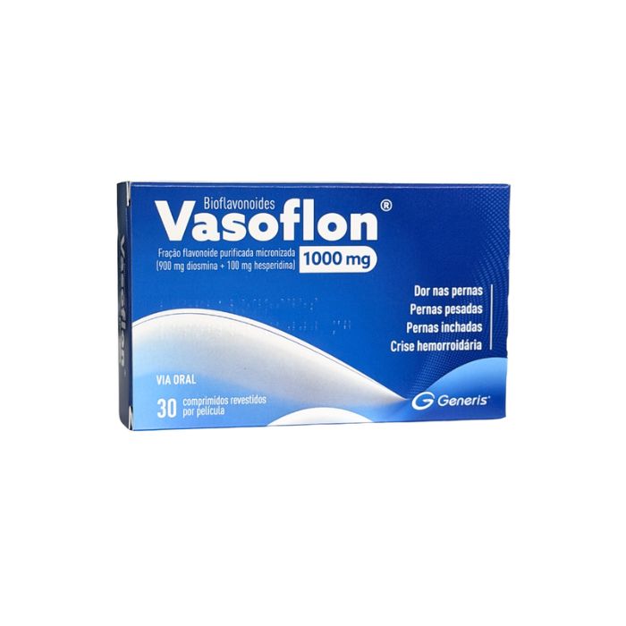 Bioflavonóides Vasoflon, 1000 mg Blister 30 Comprimidos