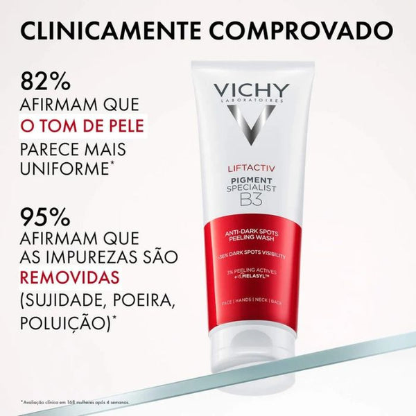 Vichy Pigment Specialist B3 Gel de Limpeza Peeling Antimanchas, 125 ml