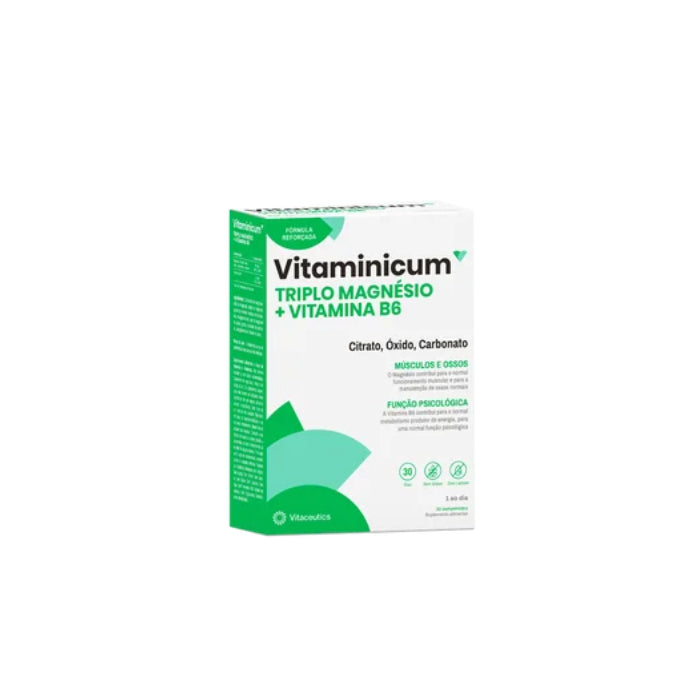 Vitaceutics Vitaminicum Triplo Magnésio + Vitamina B6, 30 Comprimidos