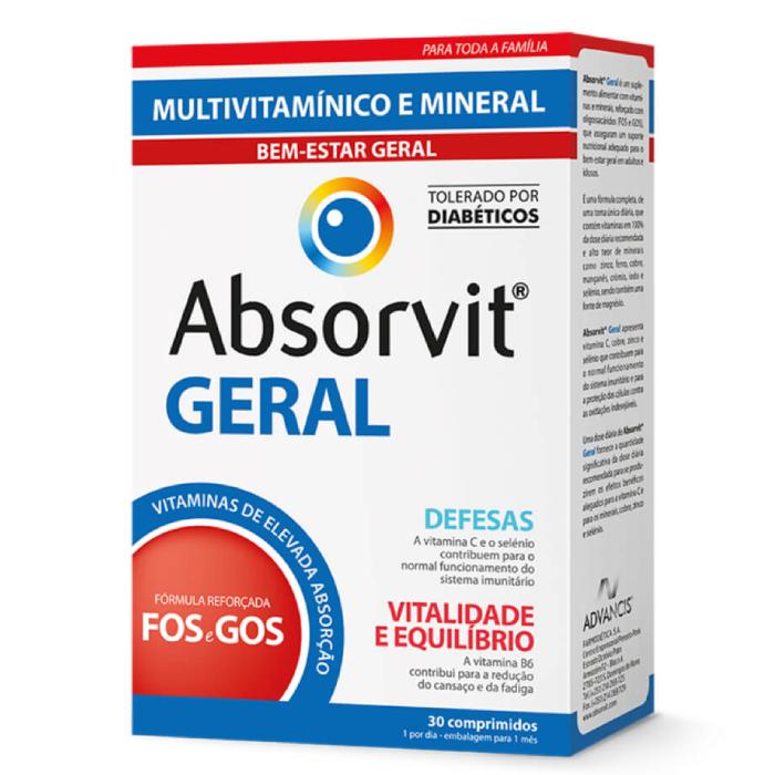 Absorvit Geral, 30 Comprimidos