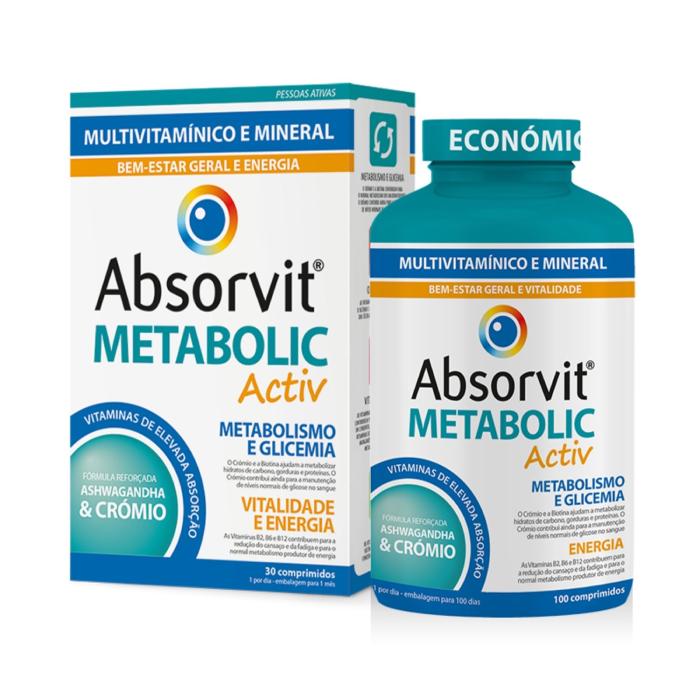 Absorvit Metabolic Activ, 100 Comprimidos