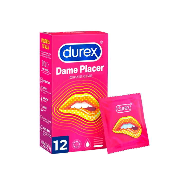 DUREX DAME PLACER PRESERVATIVO X12 UN