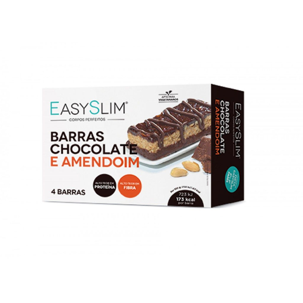Easyslim Barras Chocolate Amendoim, 4 X 34 g