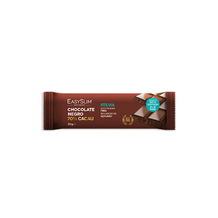 Easyslim Chocolate Negro 70% Cacau com Amêndoas, 30 g