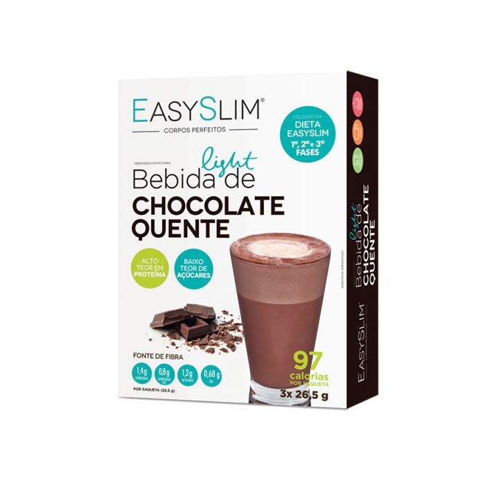 Easyslim Chocolate Quente, 3 Unidades