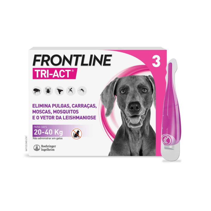 Frontline Tri Act L Cão 20-40 Kg, 4 ml X 3 Unidades
