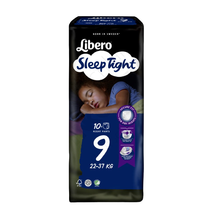Libero Sleep Tight 9, 22-37 Kg, 10 Unidades