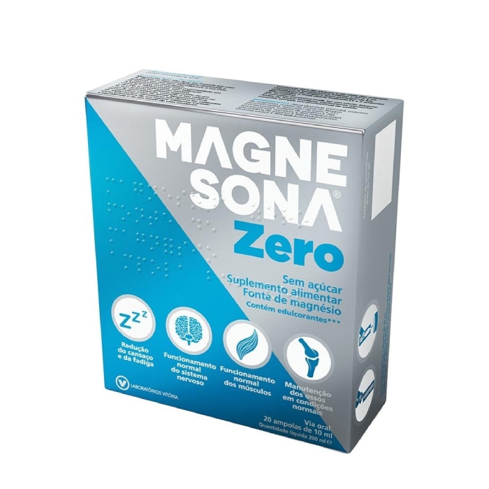 Magnezero Magnesona Zero Açúcar, 10 ml X 20 Ampolas