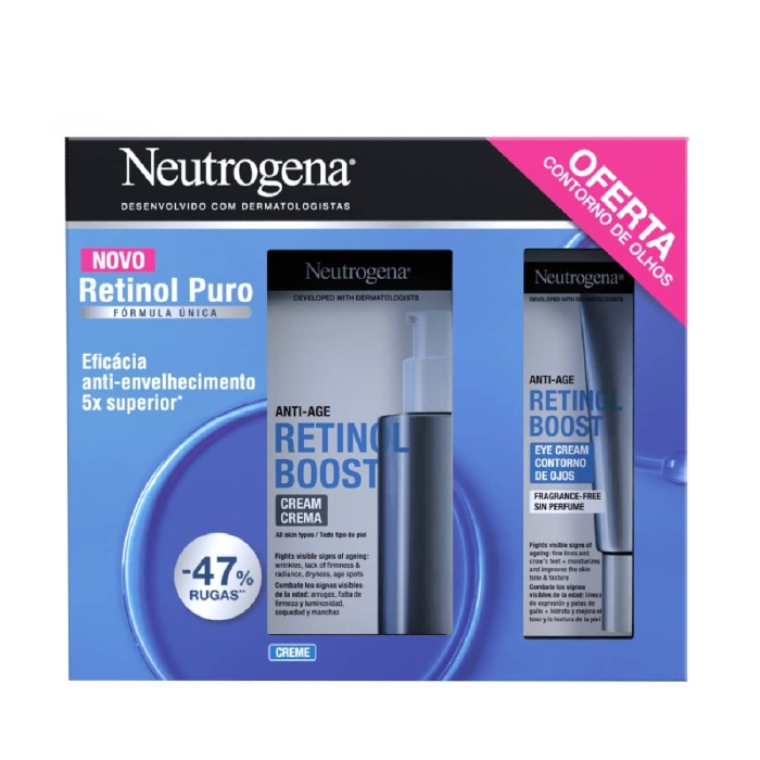 Neutrogena Retinol Boost Creme 50 ml + Oferta Creme de Olhos 15 ml