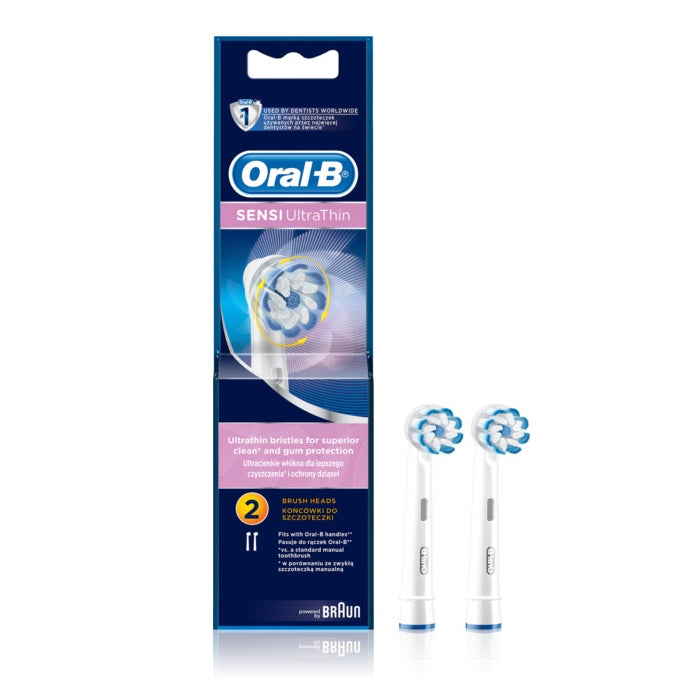 Oral B Sensitive Ultrathin Recargas Escova Elétrica, 2 Unidades