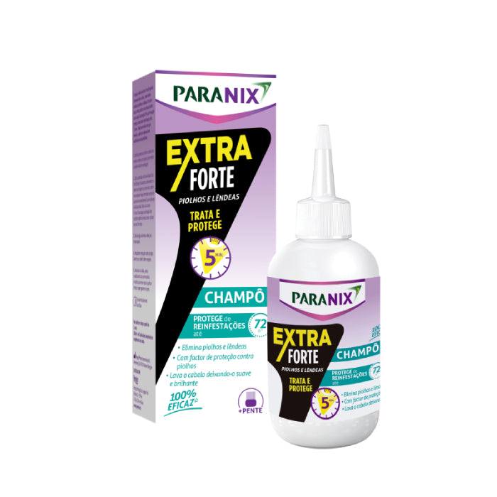 Paranix Extra Forte Champô de Tratamento para Piolhos, 200 ml