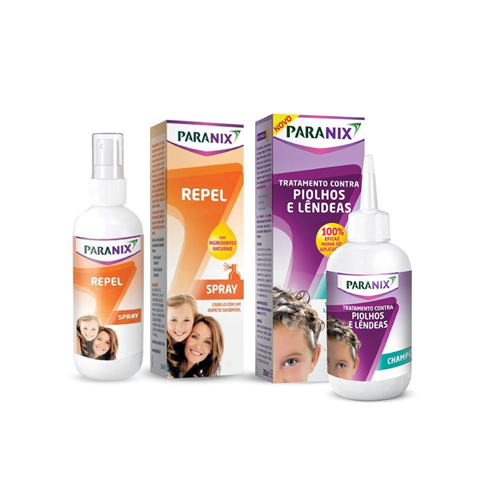 Paranix Champô Tratamento de Piolhos 200 ml + Oferta Spray Repelente 100 ml