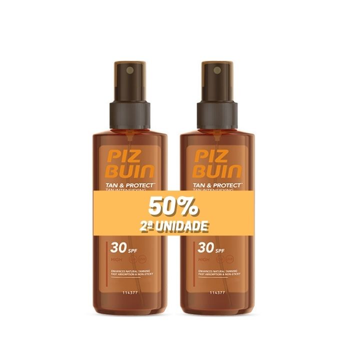 Piz Buin Tan & Protect Óleo Spray SPF 30, 150 ml X 2