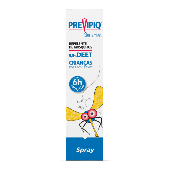 Previpiq Sensitive Spray Repelente de Mosquitos para Crianças, 75 ml