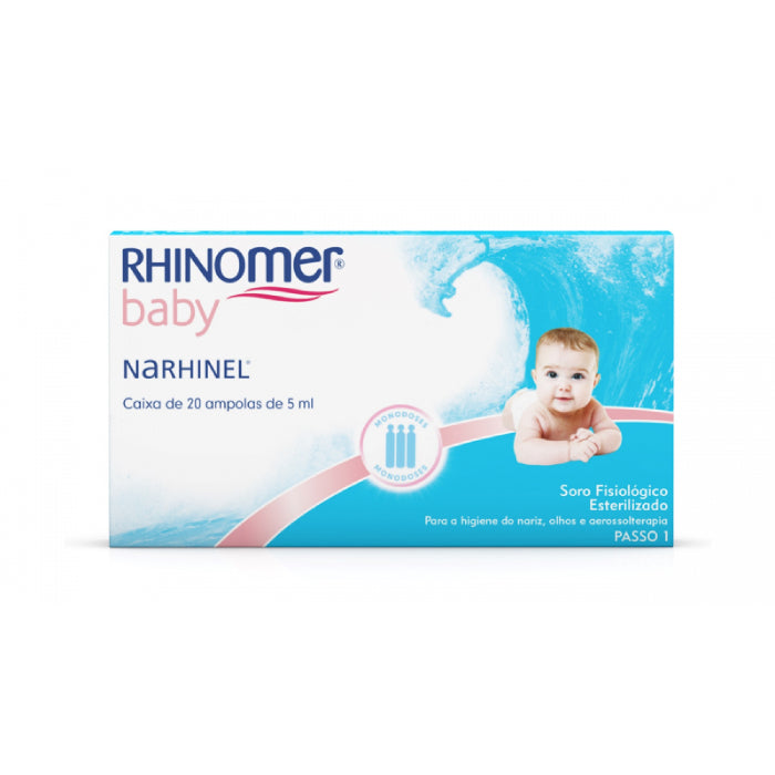 Rhinomer Baby Narhinel Soro Fisiológico Monodoses, 20 Ampolas X 5ml
