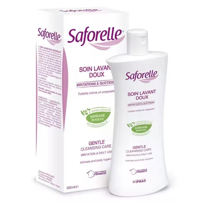 Saforelle Higiene Íntima Solução Hipoalergénica, 500 ml