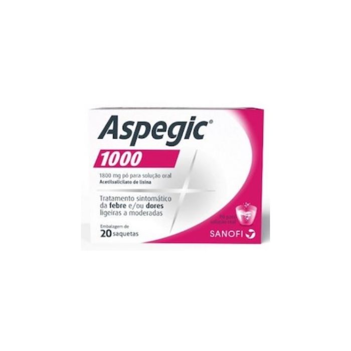 Aspegic 1000mg Pó Solução Oral, 20 Saquetas