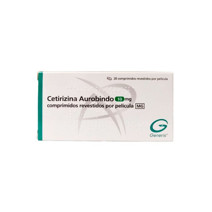 Cetirizina Aurobindo 10mg, 20 comprimidos