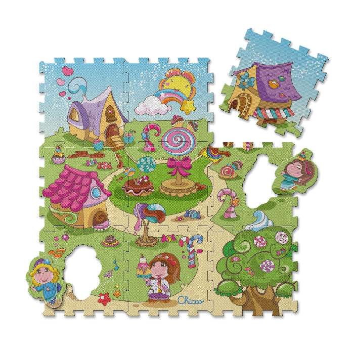 Chicco Brinquedos Tapete Puzzle Doces, 12 Meses+