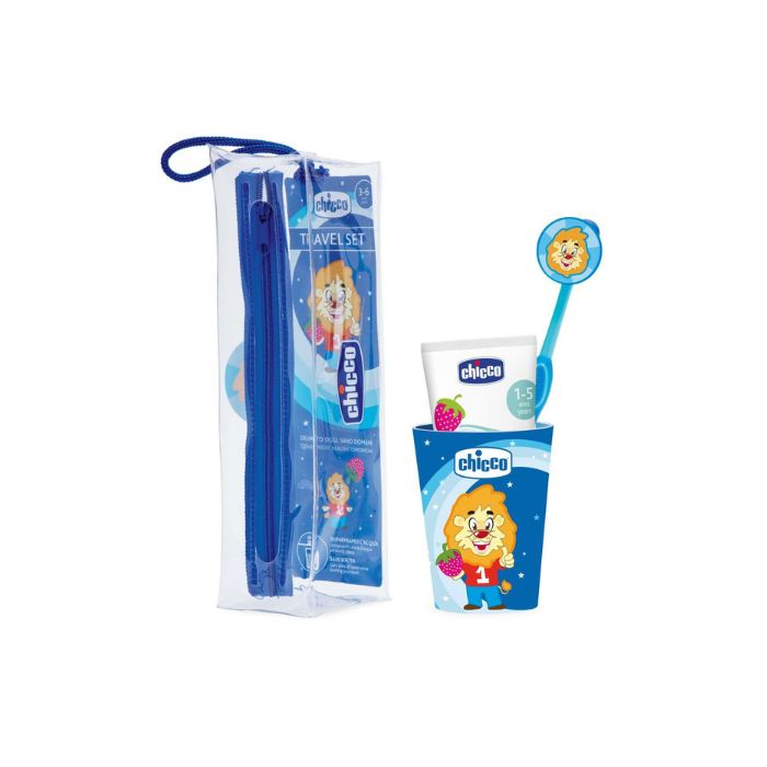 Chicco Conjunto Higiene Oral Azul, 3-6 Anos