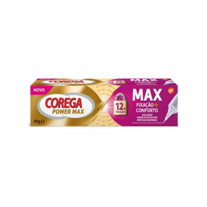 Corega MAX Creme Fixação + Conforto, 40g