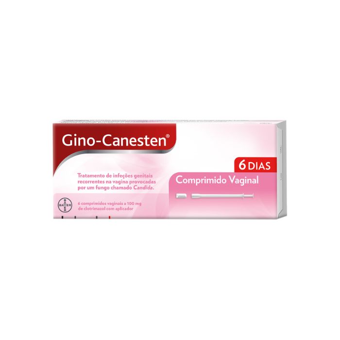 Gino-Canesten 100mg, 6  omprimidos vaginais