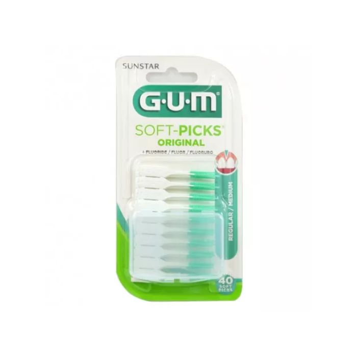 Gum Soft-Picks Médio, 40 Unidades