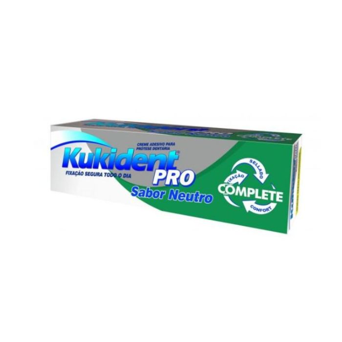 Kukident Pro Complete Creme Adesivo Prótese Dentária, 47g