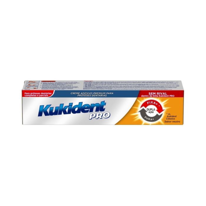 Kukident Pro Dupla Ação Creme Prótese Dentária, 40g