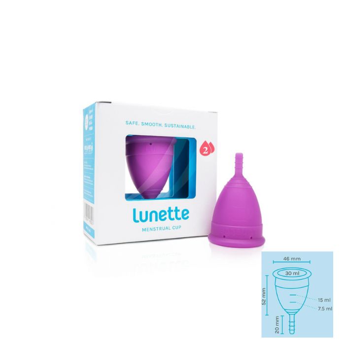 Lunette Copo Menstrual Roxo, Tamanho 2